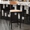 Flash Furniture Barstools - Natural Wood Seat - Boomerang Back, PK 2 2-XU-DG6V6B-NAT-GG - alternate 1